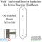 Hoppe Wide Traditional Interior Backplate – 92mm PZ, Oil-Rubbed Brass