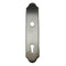 Hoppe Wide Traditional Exterior Backplate for Active Handlesets – 92mm PZ, Satin Nickel