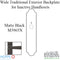 Hoppe Wide Traditional Exterior Backplate for Inactive Handlesets – Matte Black