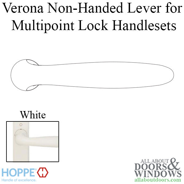 Hoppe Verona M151 Lever Handle – White