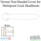 Hoppe Verona M151 Lever Handle – White