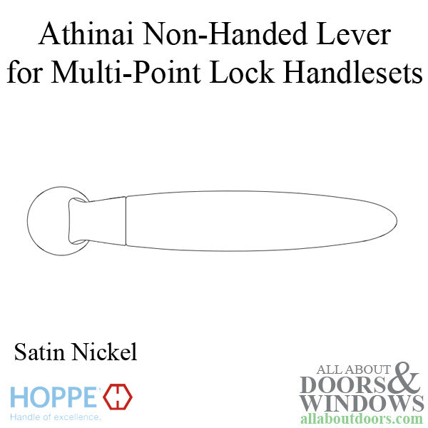 Hoppe Athinai M156 Lever Handle – Satin Nickel
