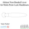 Hoppe Athinai M156 Lever Handle – Satin Nickel