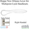 Hoppe New Orleans M1610 Lever Handle – Right Hand, Satin Nickel