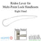 Hoppe Rodos Lever Handle – Right Hand, Satin Nickel