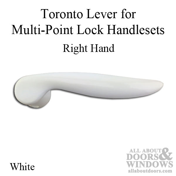 Hoppe Toronto Lever Handle – Right Hand, White