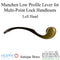 Hoppe Munchen Low-Profile Lever Handle – Left Hand, Antique Brass