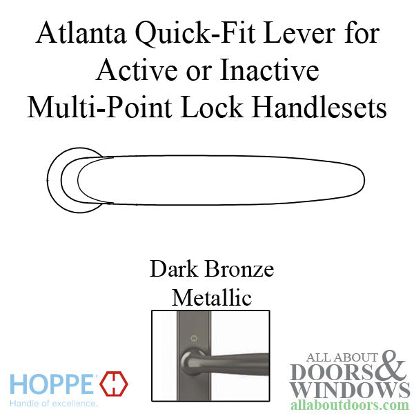 Hoppe Dallas Lever Handle – Dark Bronze Metallic