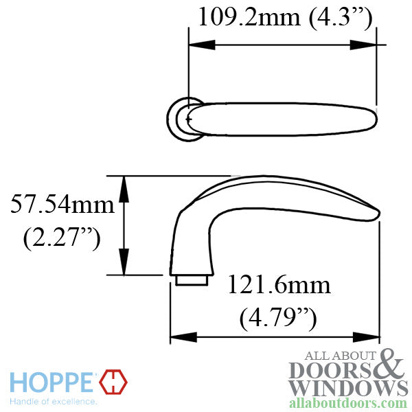 Hoppe Dallas Lever Handle – Dark Bronze Metallic