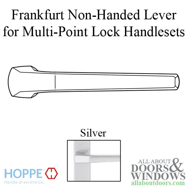 Hoppe Frankfurt 117L Lever Handle – Silver