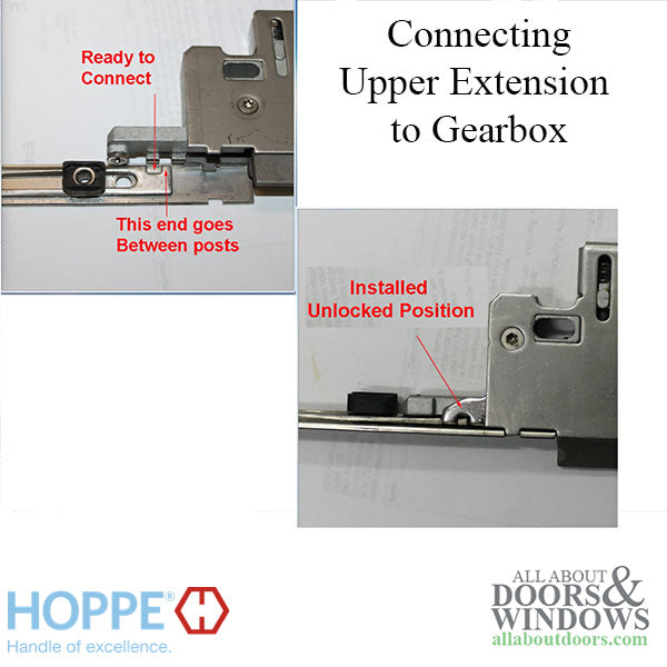 Hoppe Manual Gear Multipoint Lock – 35mm Backset, 92mm PZ, 29.65" Tongue