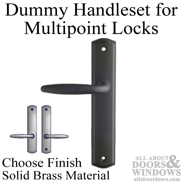 Amesbury 800C Regency Dummy Handleset – 92mm PZ, Solid Brass