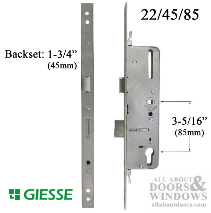Giesse Multipoint Lock – 45mm Backset, 85mm PZ