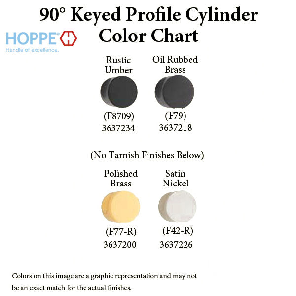 Hoppe Euro Profile Cylinder with Crescent Knob – 55.5/35.5mm, Schlage Keyway