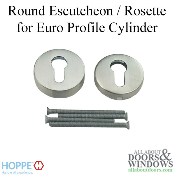 Hoppe Round Rosettes for Euro Profile Cylinder – Stainless