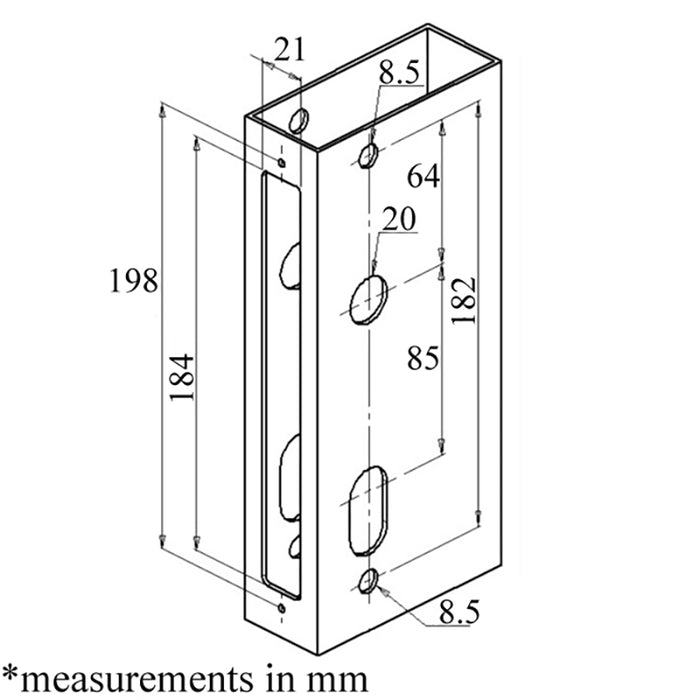 Interlock Lever Compression Swing Deadbolt Lock – 30mm Backset, 85mm PZ