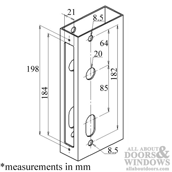 Interlock Lever Compression Swing Deadbolt Lock – 30mm Backset, 85mm PZ
