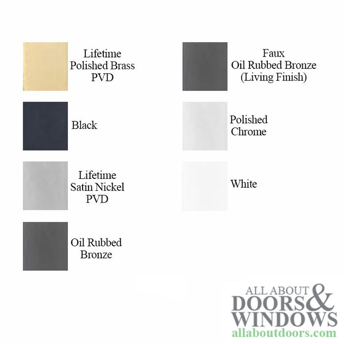 True Elegance 10" Active Keyed Handleset – Arch Top, Schlage SC1
