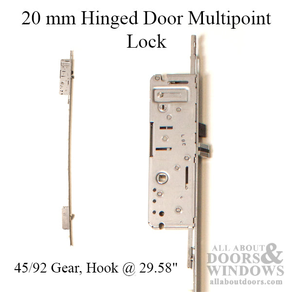 Truth Sentry Bottom Gear for 3-Point Hook Multipoint Lock – 45mm Backset, 92mm PZ