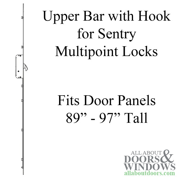 Sentry Upper Bar for Multipoint Lock – 20mm Faceplate, 55.7" Length