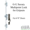 Secury Automatic Multipoint Lock for 6' 8" Doors – 60mm Backset, 92mm PZ, Stainless Steel
