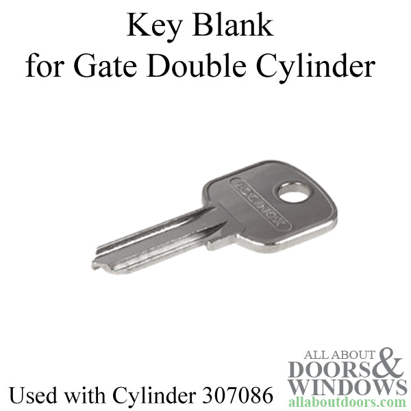 Locinox Key Blank for 4-Pin Profile Cylinder – Nickel