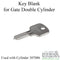 Locinox Key Blank for 4-Pin Profile Cylinder – Nickel
