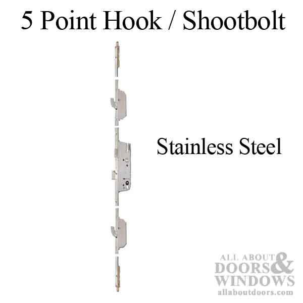 G-U/Ferco Rhino 5-Point Multipoint Lock Kit – 35mm Backset, 92mm PZ, Stainless Steel