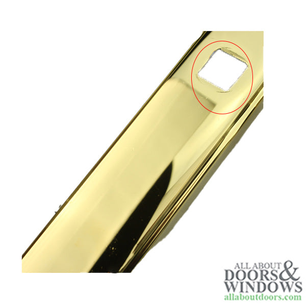 Hoppe München Dummy Handleset with Traditional Backplate – Resista Brass (Clearance)