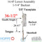 Hoppe Multipoint Lower Extension with Tongue and Shootbolt – 45mm Backset, 92mm PZ, 36-1/2" Handle Height, 24-13/32" Tongue