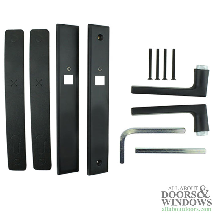 Hoppe Dallas Dummy Handleset for Multipoint Doors – Matte Black