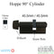 Hoppe Euro Profile Cylinder with D-Knob – 91mm Housing, Schlage SC1 Keyway