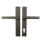 Hoppe Dallas Inactive Door Trim Set – Rustic Umber