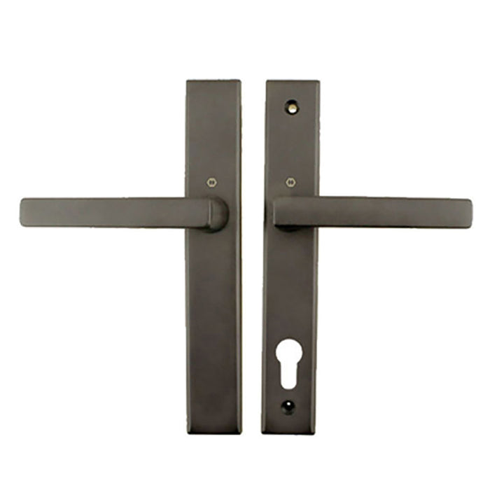 Hoppe Dallas Inactive Door Trim Set – Rustic Umber