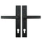 Hoppe Dallas Active Door Trim Set – Matte Black