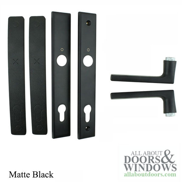 Hoppe Dallas Active Door Trim Set – Matte Black