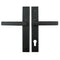 Hoppe Dallas Inactive Door Trim Set – Matte Black