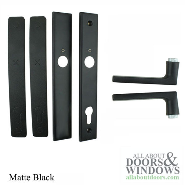 Hoppe Dallas Inactive Door Trim Set – Matte Black