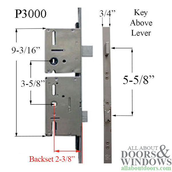 Premiere P3000 Active Gearbox for Deadbolt – 60mm Backset