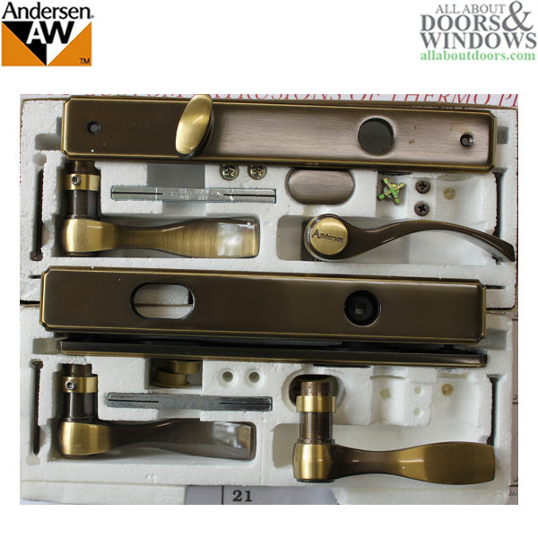 Andersen Newbury Active/Passive Hardware Kit – Old Style Antique Brass