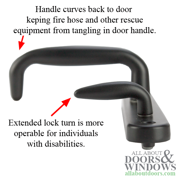 Amesbury 800 Series ADA Keyed Handle Set – Active with Thumb Turn
