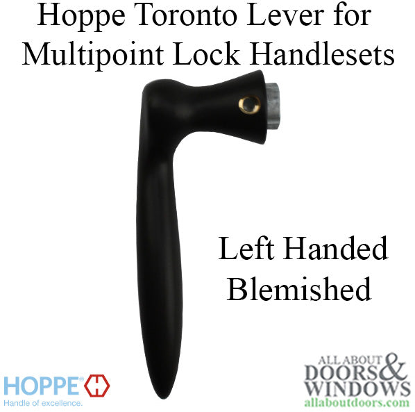 Hoppe Toronto Lever Handle – Left Hand, Rustic Umber (Blemished)
