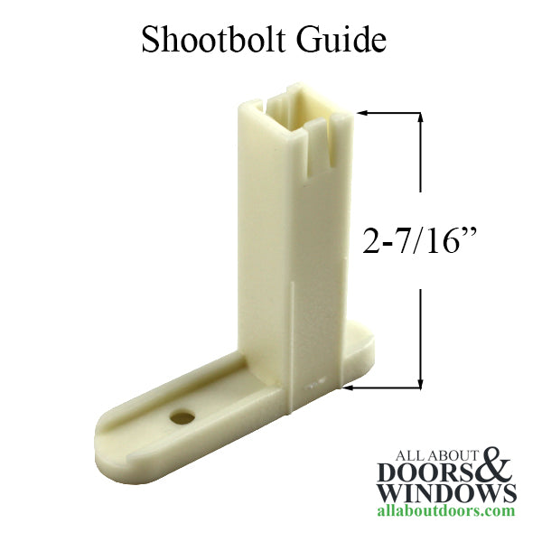 Plastic Shootbolt Guide – Square Hole, Tan