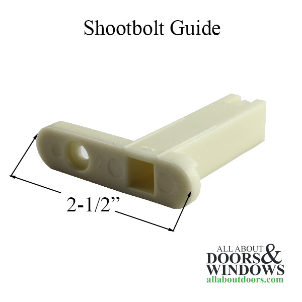 Plastic Shootbolt Guide – Square Hole, Tan