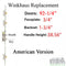 Winkhaus Multipoint Lock for 92-1/2" Doors – 45mm Backset, 92mm PZ, American Cylinder