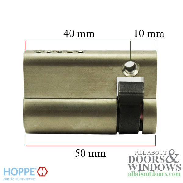 50mm Keyed Half Cylinder – 40/10mm Configuration