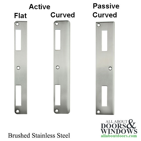 Amesbury Passive Strike Plate for 1-3/4" Doors – Curved Lip