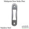 GU Ferco Multipoint Strike Plate – Lipless Radius Corner, Stainless Steel