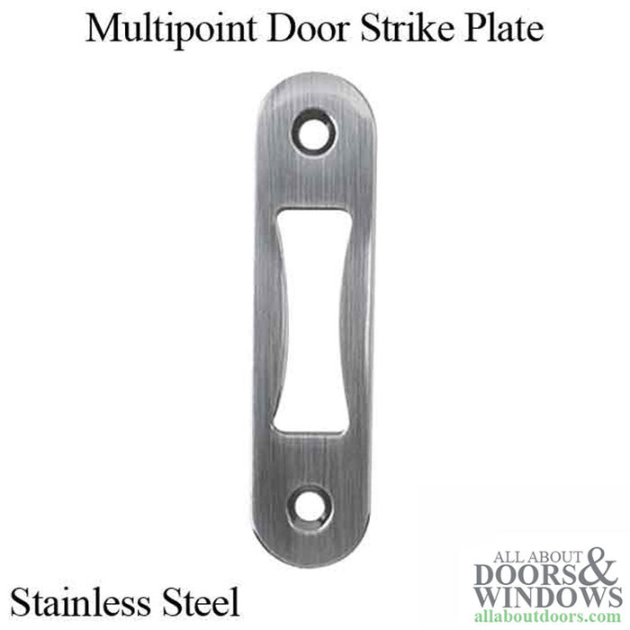 GU Ferco Multipoint Strike Plate – Lipless Radius Corner, Stainless Steel