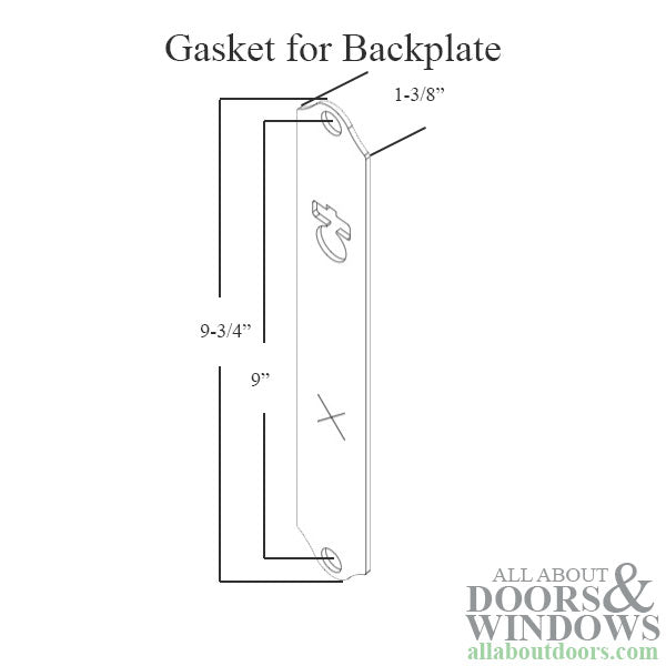 HLS7 Gasket for M2172N Backplate – 9-3/4" x 1-3/8"